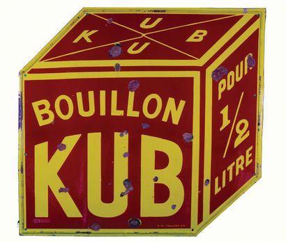 null KUB Plaque émaillée pour le bouillon Kub, pour 1/2 litre.
Format: plate, en...