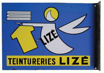 null LIZE Enamelled plate for Lize dyeing works.
Format: rectangular, flat, double-sided,...