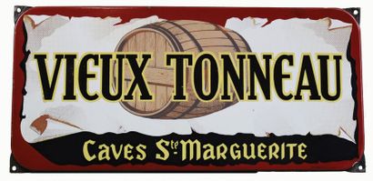 null SAINTE- MARGUERITE, VIEUX TONNEAU Plaque émaillée pour les caves Sainte-Marguerite.
Format:...
