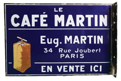 null MARTIN Enamelled plate for Martin coffee.
This coffee brand was founded by Eugène...