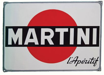 null MARTINI Plaque émaillée pour l'apéritif Martini.
Cet Apéritif fut créé à Turin...