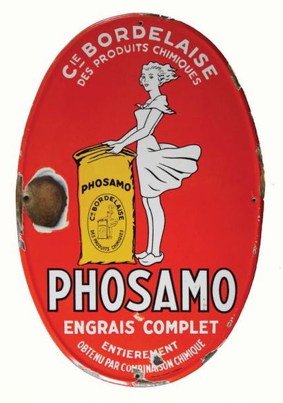 null PHOSAMO Plaque émaillée pour les engrais Phosamo, à base de phosphate d'ammoniaque.
Produit...