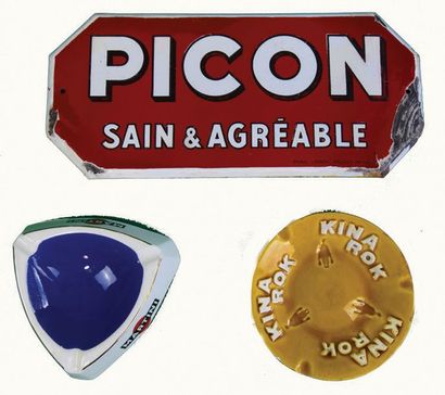 null PICON Enamelled plate for the aperitif Picon.
Aperitif created by Gaétan Picon...