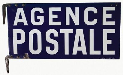 null POSTAL AGENCY Enamelled plaque, sign for Postal Agency.
Format: rectangular,...