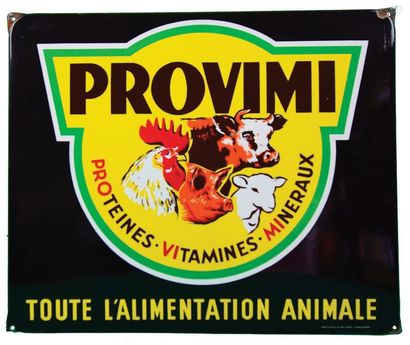 null PROVIMI Enamelled plate for Provimi livestock feed.
Format: rectangular flat...