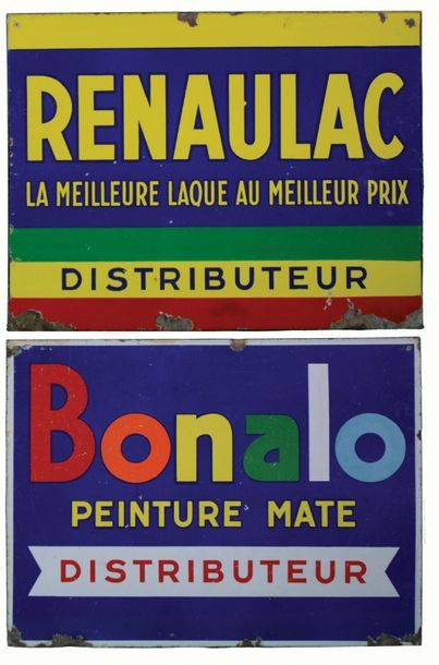 null RENAULAC BONALO Plaque émaillée pour la peinture automobile Renaulac Bonalo.
Format:...