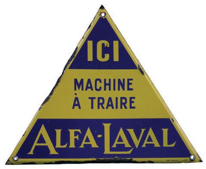 null ALFA LAVAL Plaque émaillée pour les machines à traire Alfa Laval.
Entreprise...