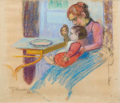 Armand Guillaumin 1841–1927 Armand Guillaumin 1841–1927

Mère et enfant, 1892

Pastell... Gazette Drouot