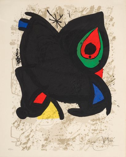 Joan Miró 1893–1983 Joan Miró 1893-1983

Grand Palais, 1974

Lithographie en couleurs

signé... Gazette Drouot