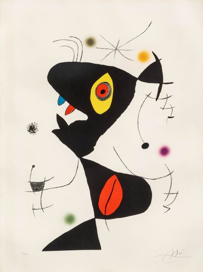 Joan Miró 1893–1983 Joan Miró 1893–1983 

Blatt 6 aus Oda à Joan Miró, 1973

Farblithografie... Gazette Drouot