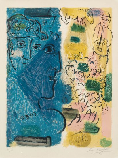 Marc Chagall 1887–1985 Marc Chagall 1887–1985 

Le profil bleu, 1967

Farblithografie

unten... Gazette Drouot