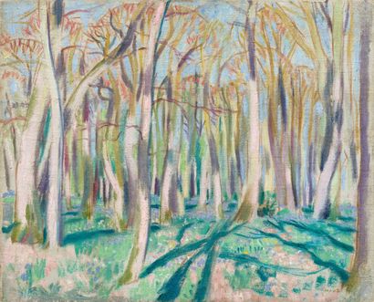 Maurice Denis 1870–1943 Maurice Denis 1870-1943 
The Hyacinth Forest
Öl auf Leinwand
unten... Gazette Drouot