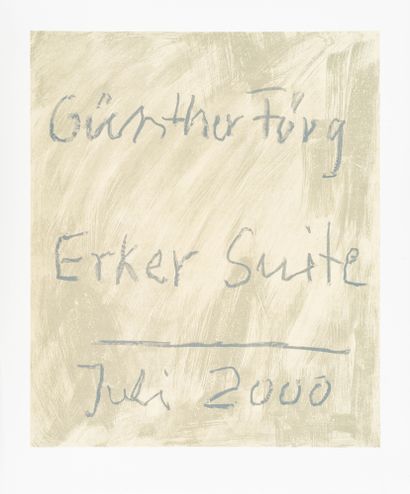 Günther Förg 1952–2013 Günther Förg 1952–2013 
Erker-Suite, 2000
Portfolio mit 9... Gazette Drouot