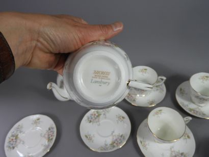 null Landsbury, Service à thé en porcelaine anglaise composé d'une théière,