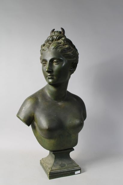 null GOLDSCHEIDER "Diane" subject in glazed terracotta, height : 74cm

*****LOT ...