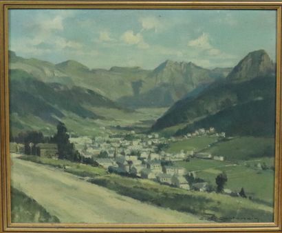 null Charles Henry CONTENCIN (1898-1955) "Le Mont Dore et le Sancy", oil on isorel...