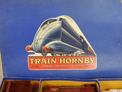 null Hornby Meccano, O coffret de train 0-4E avec rails et transformateur, en l'état,...