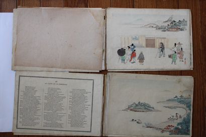 null FABLES CHOISIES DE J.-P. CLARIS DE FLORIAN, en deux volumes, illustrés par des...