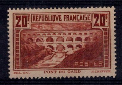 null France 1931 Yv 262 Pont du gard, première X, - TB et frais -