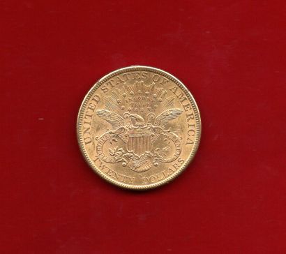 null ETATS -UNIS : 20 Dollars "Liberty" 1896 S San Francisco. 33,4g. TTB+