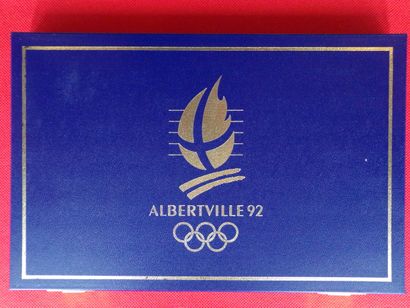 null V° REPUBLIQUE depuis 1959 : Coffret complet des "JO d'Albertville" 1992 renfermant...