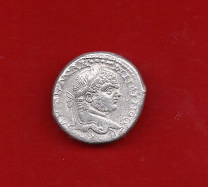 null CARACALLA 196/217 après J.C: Tétradrachme d'argent Syro-Phénicien. R/ Aigle...