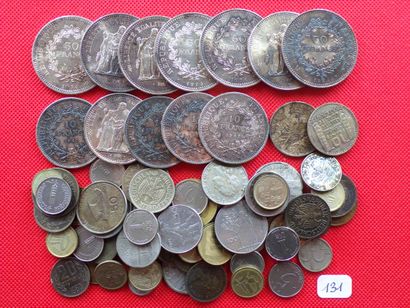 null LOTS DIVERS : Lot de 14 Monnaies argent 7x50 Francs, 5x10 Francs "Hercule";...