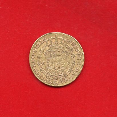 null COLOMBIE: 8 Escudos d’Or 1817 NR JF Carthagène. 26,9g. KM 66.1. TB+