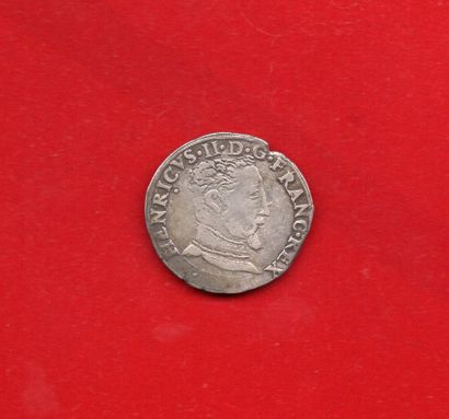 null HENRI II 1547/1559 : Teston d'argent à la tête nue du 5ème type 1555 M Toulouse....