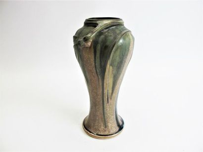 null DENBAC (René DENERT & René-Louis BALICHON) 
Important baluster vase with "coup...