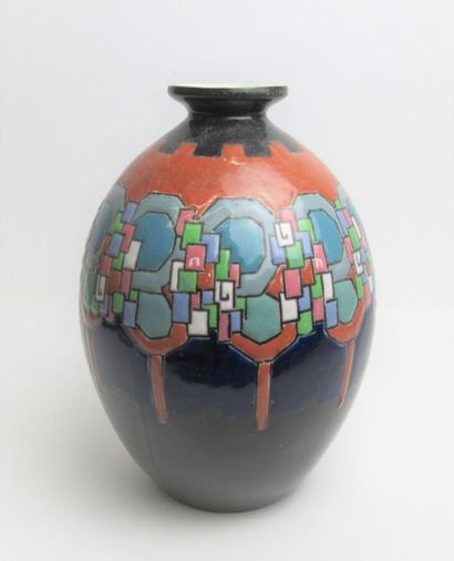 null ADNET Jean (1900-1995) & Jacques (1990-1984) - ATELIER D'ART LA MAÎTRISE
Vase...