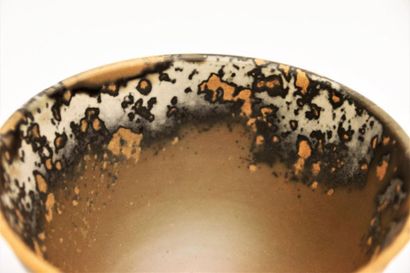 null GRISON Jean (b. 1939) A signed earthenware
cup decorated with six balls simulating...