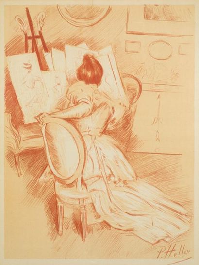 null Paul-César HELLEU (1859 - 1927)
Affiche pour Edmond Sagot.
Lithographie , impression...