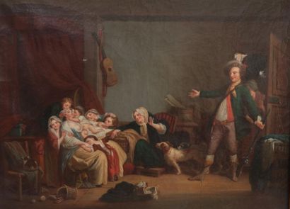 null Ecole française du XIXème siècle d'après Jean-Baptiste GREUZE
" La mère bien...