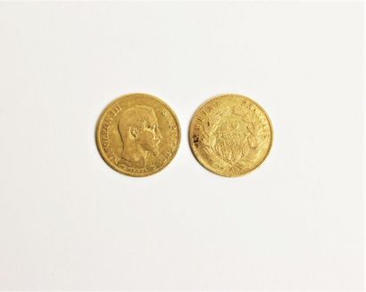 null FRANCE
Quinze 10 francs or Napoléon III, tête nue, années 1856, 1858 et 1860
Ving-cinq...