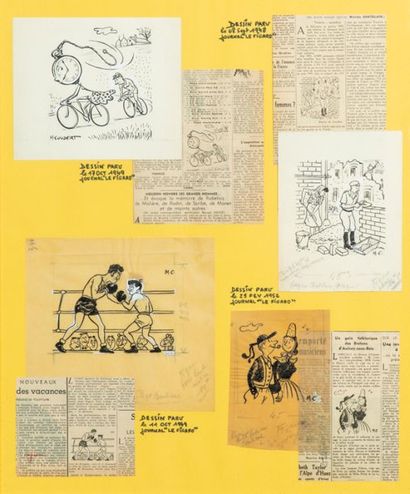 null Marcelin COUDERT (1898-1978)
Selection de 14 dessins d'illustation avec leurs...