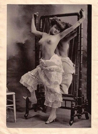 null Eroticism, charm, pornography, studio nude studies. Circa 1900-1970. Set of...