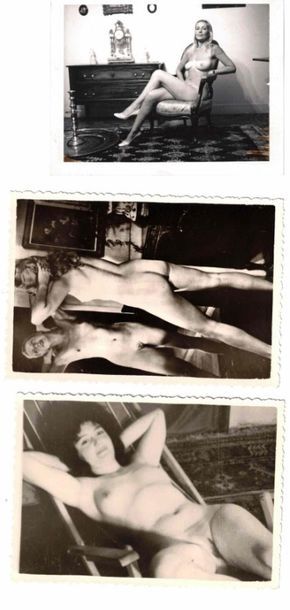 null Erotisme, nu, charme, pornographie et amateur. Circa 1930-70. Ensemble de plus...