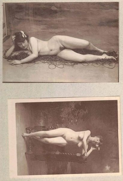 null Érotisme. Circa 1890-1930. Un album photographique composé de plus de plus de...