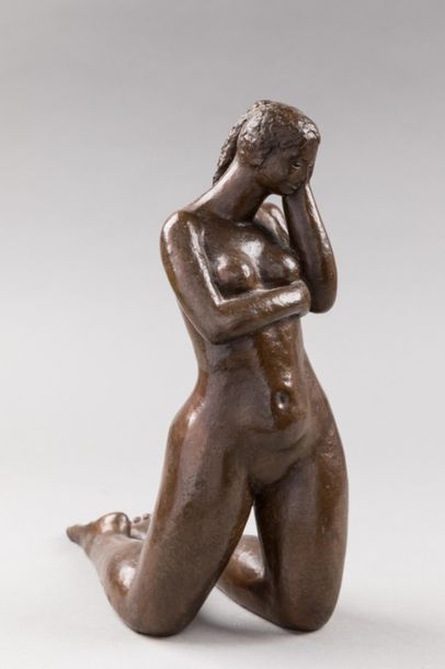 null Anonyme
Baigneuse agenouillée, 1999, bronze à patine brune
N° 2/8, fonte à la...