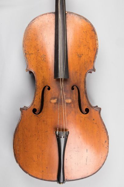 null Beau violoncelle français " vieux Mirecourt ", circa 1820. 
Porte une étiquette...