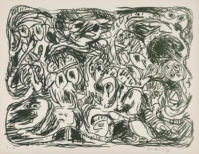 null Pierre ALECHINSKY (born in 1927)
Untitled green, lithograph in green, EA (slight...