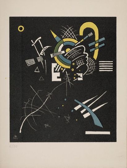 null Wassily KANDINSKY after
Kleine Welten VII, 1952
Colour lithograph, n°6/30, monogram...