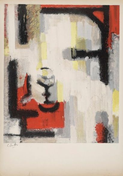 null Jean-Marie CALMETTES (1918-2007)
Compositions
Trois lithographies en couleurs...