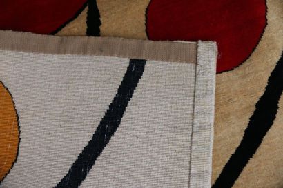 null Carpet modern contemporary 20th century, cardboard after Calder.
Carpet made...