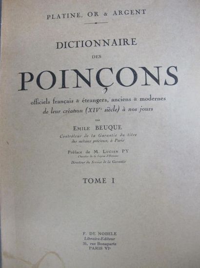 null Emile BEUQUE
"Dictionnaire des poinçons officiels français & étranges, anciens...