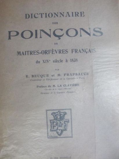 null Emile BEUQUE
"Dictionnaire des poinçons officiels français & étranges, anciens...