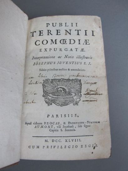 null Ensemble d'ouvrages : Publii Terentii Comediae ex purgatae. Histoire ancienne...