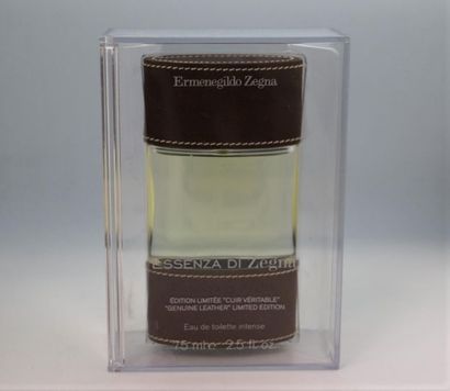 null Ermenegildo Zegna - "Cuir Veritable". 
Flacon contenant 75 ml d'eau de toilette...