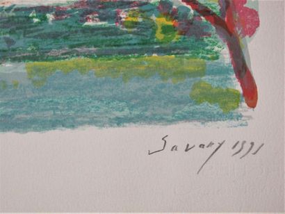 null Robert SAVARY (1920-2000)
Paysage Italien. 1991
Lithographie signée, datée numérotée...